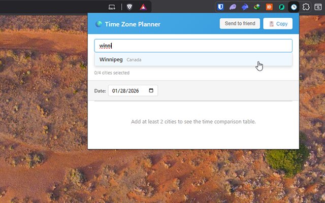 MeetClock - Search cities